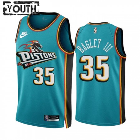 Dječji NBA Dres Detroit Pistons Marvin Bagley III 35 Nike 2022-23 Classic Edition Teal Swingman